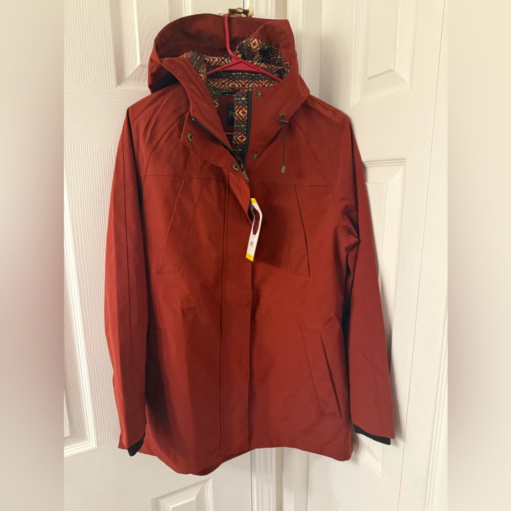 Pendleton Rust Red Hooded Jacket